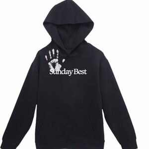 Sunday Best Black Graphic Hoodie Nick Jonas Signed
